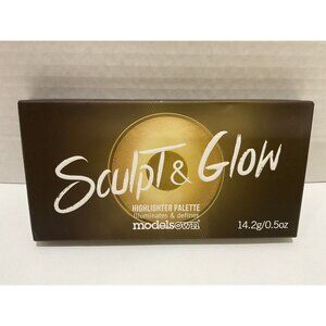 Models Own Sculpt & Glow Highlighter Palette - 3 Shades NIB